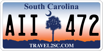 SC license plate AII472