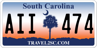 SC license plate AII474
