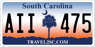 SC license plate AII475