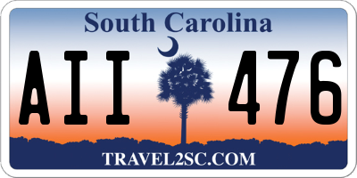 SC license plate AII476