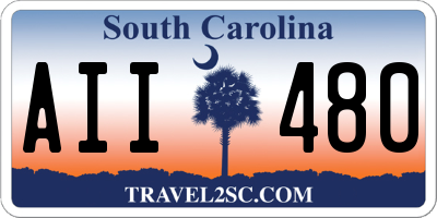 SC license plate AII480