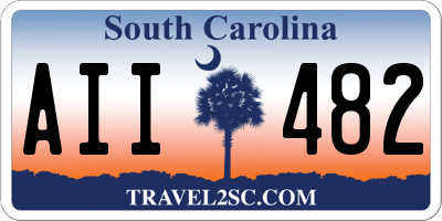 SC license plate AII482
