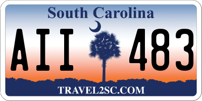 SC license plate AII483