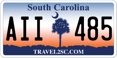 SC license plate AII485