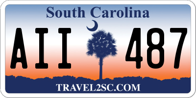SC license plate AII487