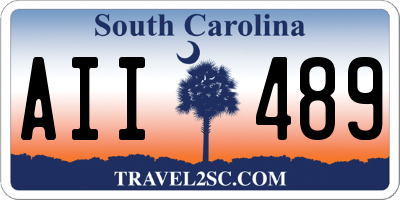 SC license plate AII489
