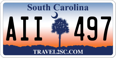SC license plate AII497