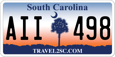 SC license plate AII498