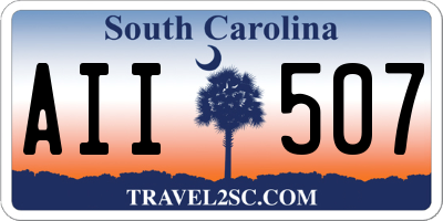 SC license plate AII507
