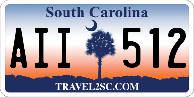 SC license plate AII512
