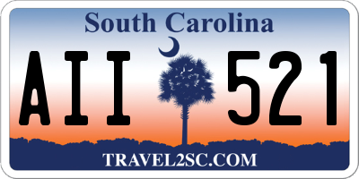 SC license plate AII521