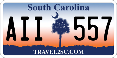 SC license plate AII557