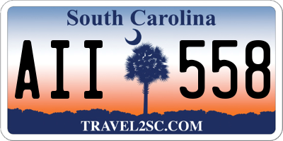 SC license plate AII558