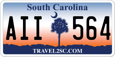 SC license plate AII564