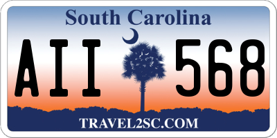 SC license plate AII568