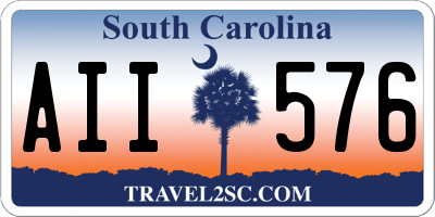 SC license plate AII576