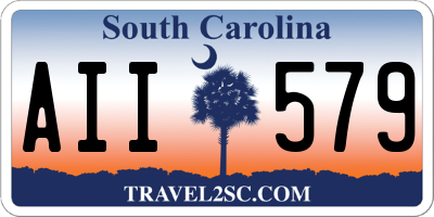 SC license plate AII579