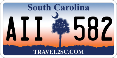 SC license plate AII582