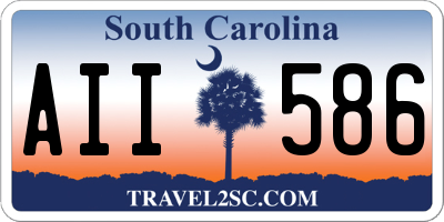 SC license plate AII586