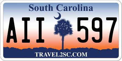 SC license plate AII597