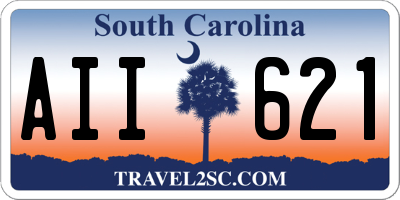 SC license plate AII621
