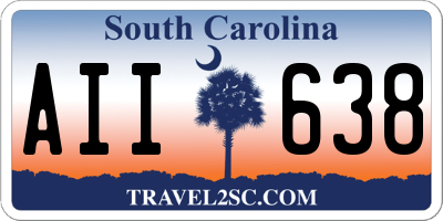 SC license plate AII638