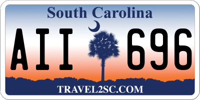 SC license plate AII696