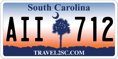SC license plate AII712