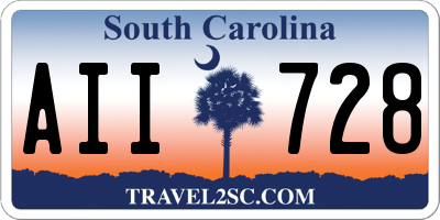 SC license plate AII728
