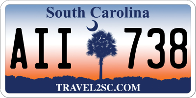 SC license plate AII738