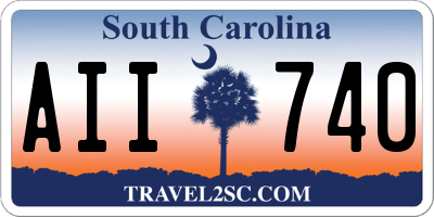 SC license plate AII740