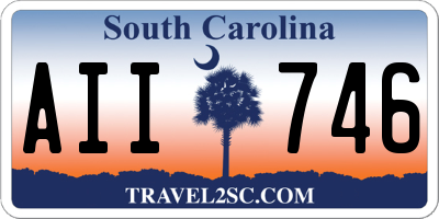 SC license plate AII746
