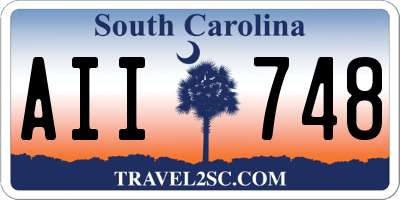 SC license plate AII748