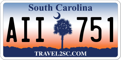 SC license plate AII751