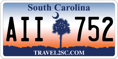SC license plate AII752