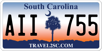 SC license plate AII755