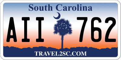 SC license plate AII762
