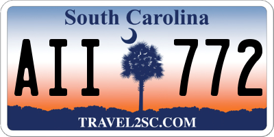 SC license plate AII772