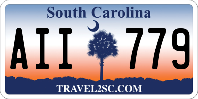 SC license plate AII779