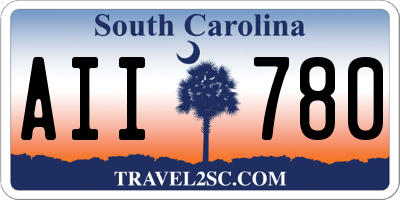 SC license plate AII780