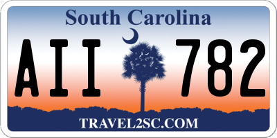 SC license plate AII782