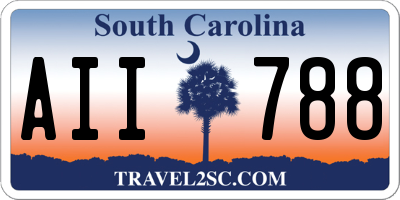 SC license plate AII788