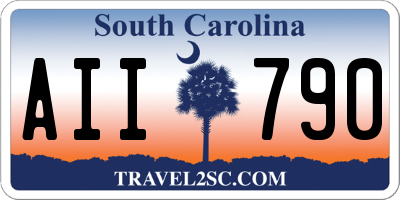 SC license plate AII790