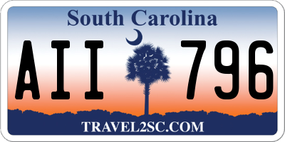 SC license plate AII796