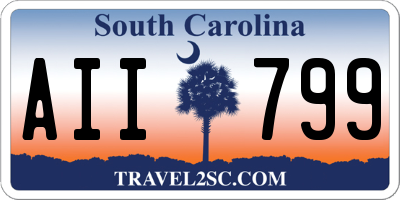 SC license plate AII799