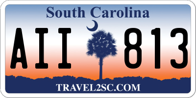 SC license plate AII813