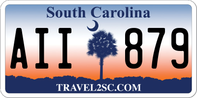 SC license plate AII879