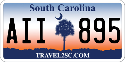 SC license plate AII895