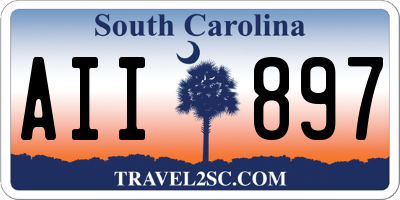 SC license plate AII897