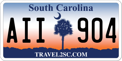 SC license plate AII904